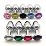 kiev-metallicheskaya-analiinaya-probka-s-kamnem-pod-svarovski-maleniikaya-sexshop. Артикул: IXI16039