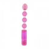 Анальный вибратор многоскоростной BEADS PINK в киеве